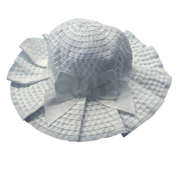 NWT Janie and Jack White Pleated Sun Hat and Purple Cat Eye Sunglasses Bundle - Picture 3 of 9